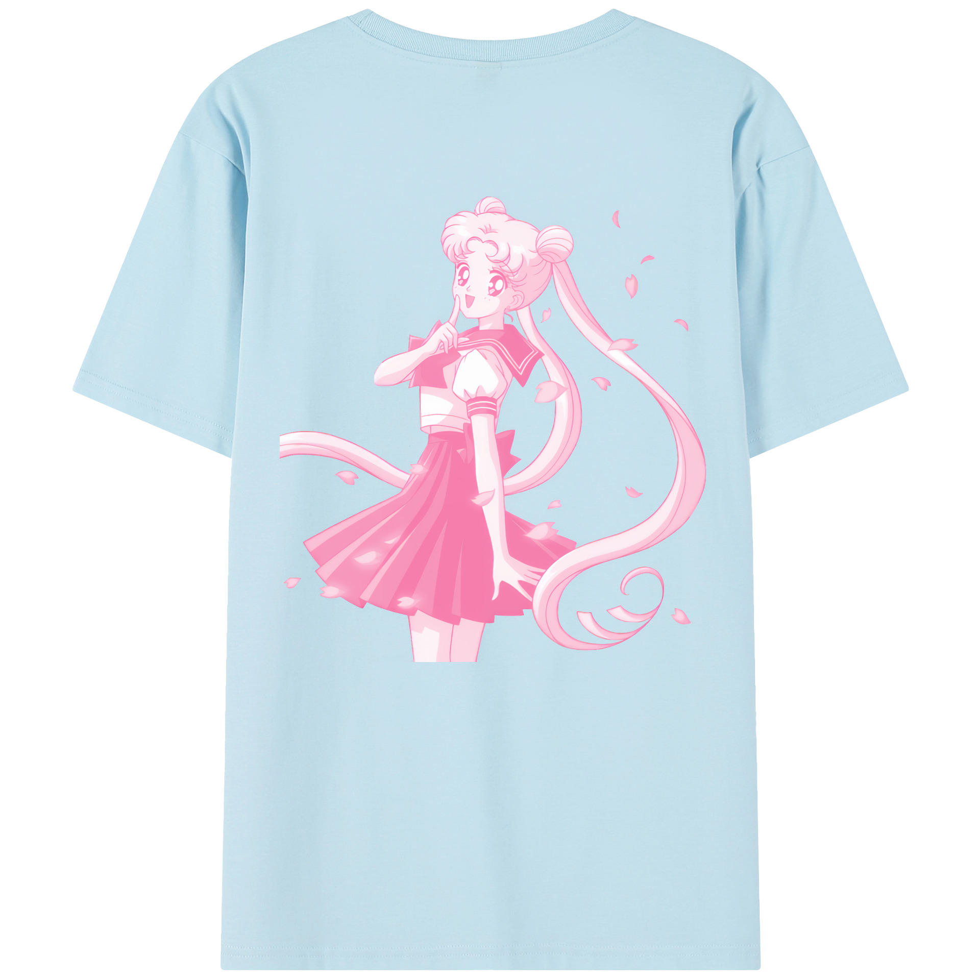 （画像用） 美少女戦士セーラームーン 愛野 美奈子 あいの みなこ Sailor Moon Aino Minako 綿100％半袖Tシャツ（背面プリント）